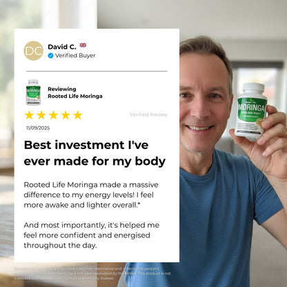 Rooted Life Moringa – Naturally Lowers Cortisol To Help Restore Balance Inside and Out