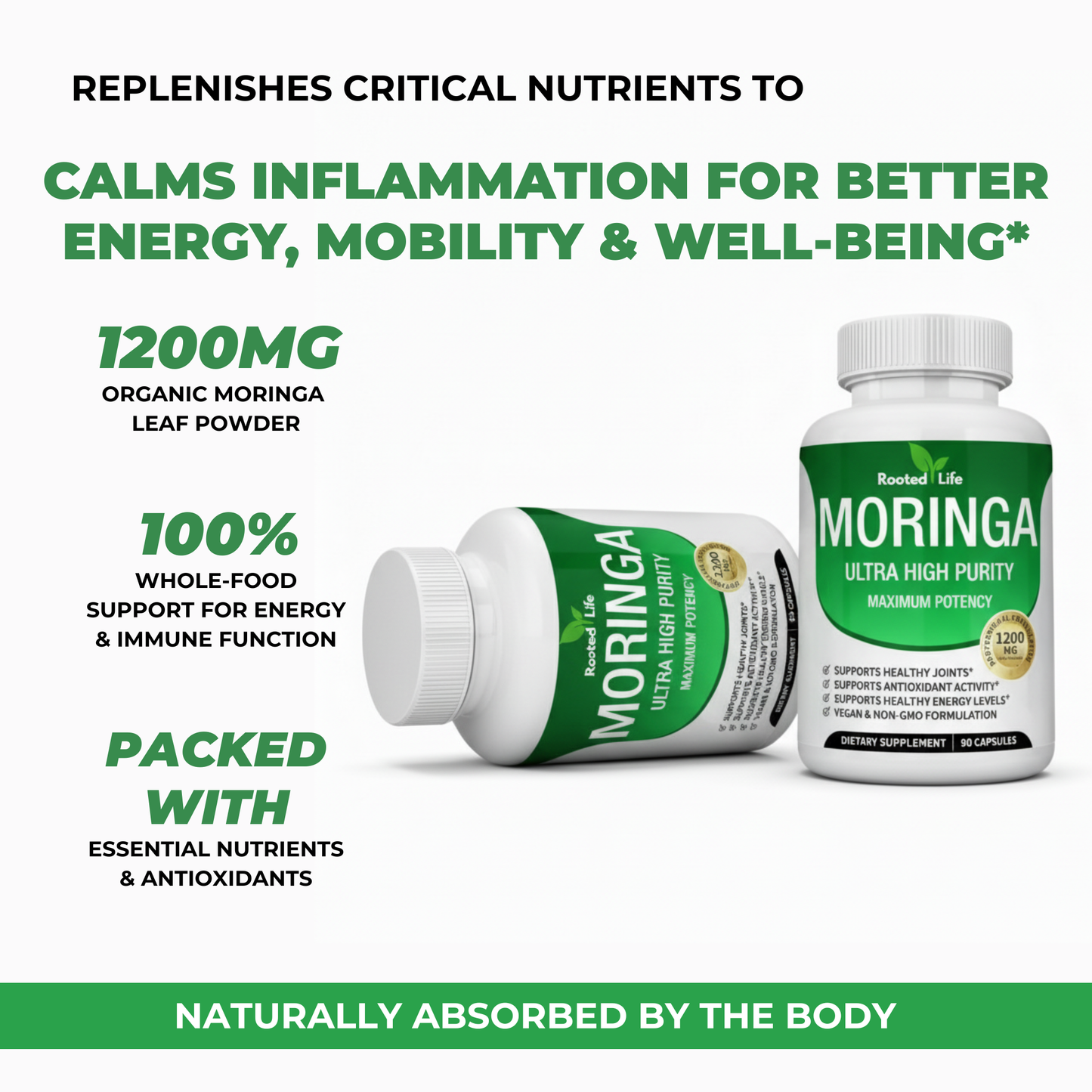 Rooted Life Moringa — Natural Inflammation Relief
