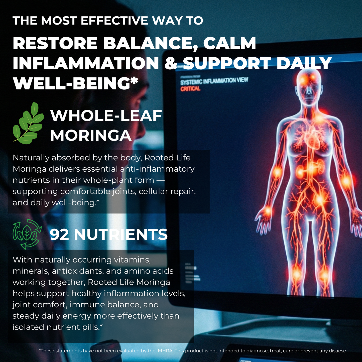 Rooted Life Moringa — Natural Inflammation Relief